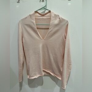 Reiss Long Sleeve Sweater Top in Light Pink